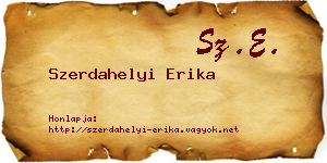 Szerdahelyi Erika névjegykártya